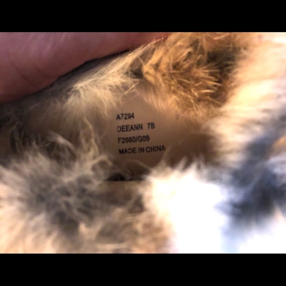 Coach signature DEENN Fur trimmed boots Beige tan - Picture 6 of 8